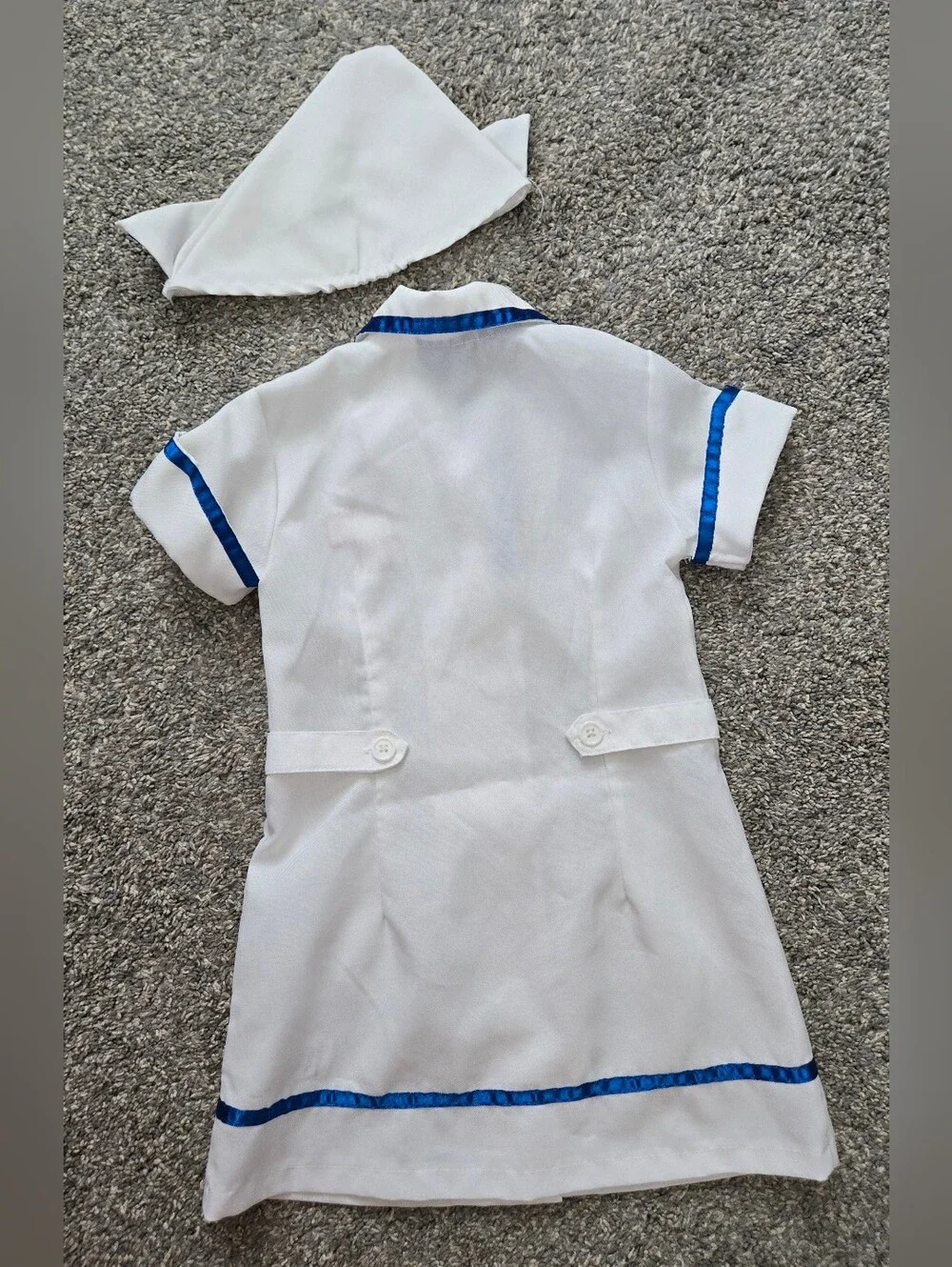 Nurse Costume w/Hat Toddler Girls 3T Hollow's Eve Cosplay Halloween Pretend Play